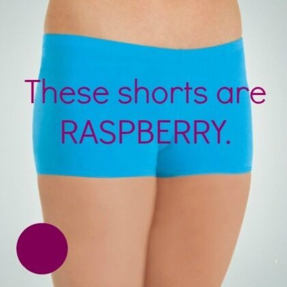 Body Wrappers 607 Women's Size Medium (8-10) Raspberry Hot Short Panty
